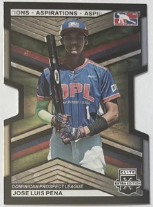 🔥 2023 Elite Extra Edition Aspirations DIE-CUT #185 JOSE LUIS PENA SP #d /76 🔥 - Bild 1 von 2