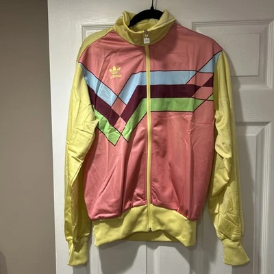 Adidas Originals Arsenal TT geo  track jacket pastel yellow pink M 2005 New Rare - Image 1 of 4