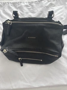 Givenchy Pandora Black Leather Handbag with Silver Hardware - Picture 1 of 4
