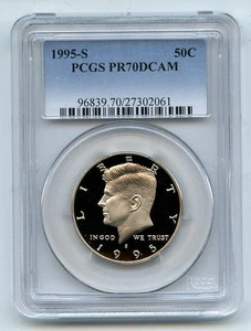 1995 S 50C Kennedy Half Dollar Proof PCGS PR70DCAM - Picture 1 of 1