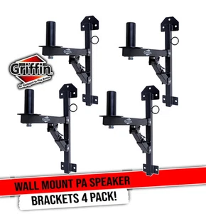 Wall Mount Brackets for PA Speakers | DJ On Stage Studio Recording Monitor Stand - Picture 1 of 14