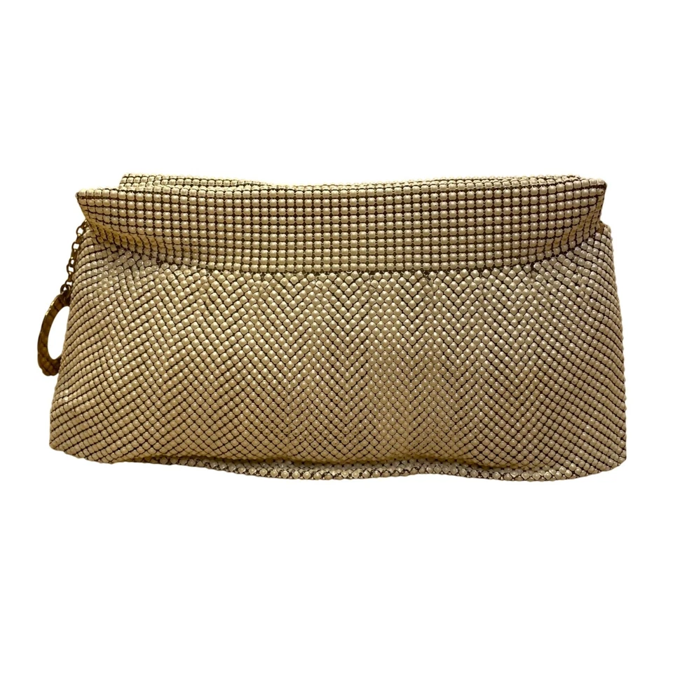 Bolso clutch de noche vintage de malla blanca para mujer Whiting & Davis hecho en EE. UU. Foto 1 de 4