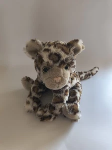 Peluche Wishpets Larson marrone leopardo 2011 rosa naso occhi gialli - Foto 1 di 4
