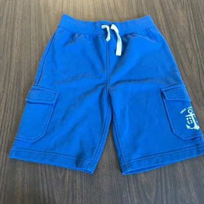 Pantalones Cortos Carga Lands' End Niños Azul Talla M 10 12 Anvhor Gráfico Pull On Algodón Foto 1 de 4