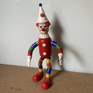 Vintage 1950s Clown Toy Merit Safe Play Nursery Toy J&LR LTD Made In Uk Retro - Picture 1 of 4
