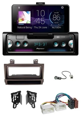 Pioneer USB MP3 Bluetooth DAB Autoradio für Hyundai Sonata ab 09 dunkelbraun met - Bild 1 von 4