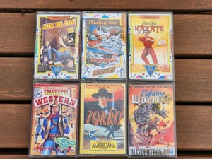 6 Amstrad CPC Tape Games Joe Blade 2 Zorro Fighting Warrior Shanghai Karate + 2 - Zdjęcie 1 z 1