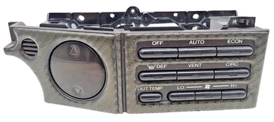 1992-1997 SUBARU SVX Climate Control Panel A/C Heater Fan Switch CARBON LOOK OEM - Image 1 of 4