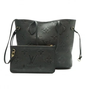 Louis Vuitton Black Monogram Empreinte Neverfull MM Shoulder Bag + 145119345 - Picture 1 of 8