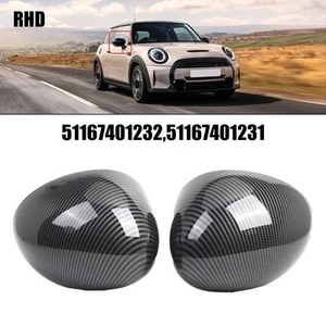 Easy To Use Carbon Pattern Mirror Cover ABS Side Mirror For Mini Cooper - Picture 1 of 9