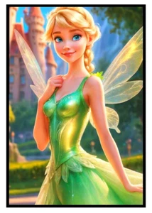 TINKER BELL FAIRY * Custom ACEO * Fun Novelty * MAGICAL FAIRIES * Art Card * ATC - Picture 1 of 2