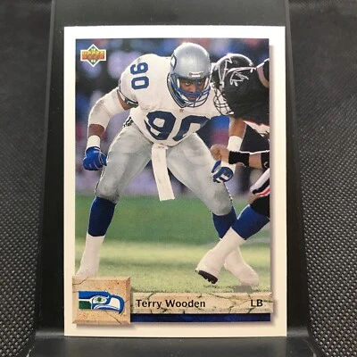 1992 Upper Deck Terry Wooden Seattle Seahawks #58 - Image 1 of 2
