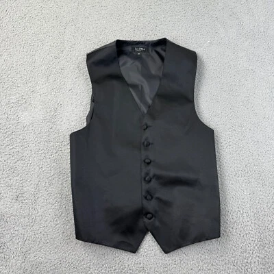 Chaleco Lord West Para Hombres Mediano 39-41 6 Botones Esmoquin Hecho en EE. UU. Negro Baile de graduación Foto 1 de 4