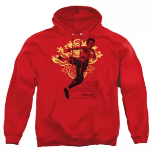 Bruce Lee "Immortal Dragon" Pullover Hoodie, Sweatshirt or Long Sleeve T-Shirt - Picture 1 of 10