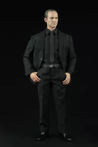 Traje de negocios a escala 1/6 color negro agente ropa de hombre para figura masculina cuerpo de 12 - Imagen 1 de 5