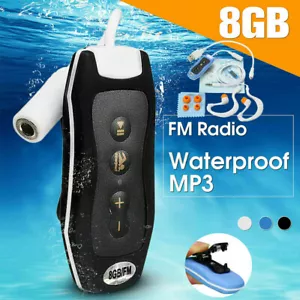 IPX8 Waterproof Underwater Music Sports MP3 Player For Swimming With Headset - Bild 1 von 22