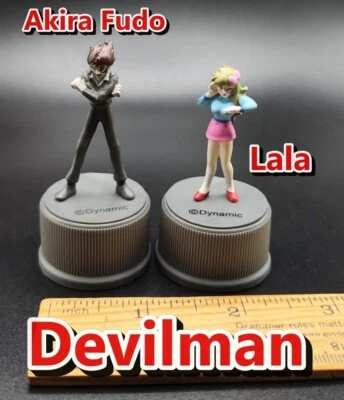 Mini Figura Colección Tapa Botella Devilman Akira Fudo, Anime Lala Japón RARO Foto 1 de 4