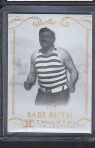 2017 LEAF IMMORTAL COLLECTION BABE RUTH 3/10 JERSEY NUMBER - Picture 1 of 1