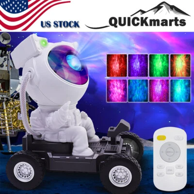 Astronaut Galaxy Projector Moon Rover Star Galaxy Night Light Kids Adults Gifts - Image 1 of 4