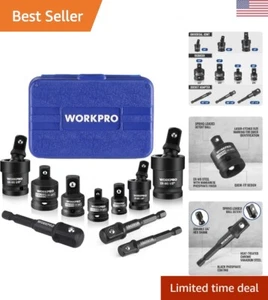 10 Pieces Impact Socket Adapter Set with Case, Includes 4pc Adapter and Reduc... - Picture 1 of 8