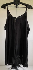 SIMPLY BE SLEEVELESS DRESS SIZE 26 (UK) BLACK ADJUSTABLE STRAPS PARTY LOOK *NEW - Picture 1 of 10