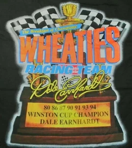 Vintage Dale Earnhardt Sr Wheaties Black Tee XL - Bild 1 von 7