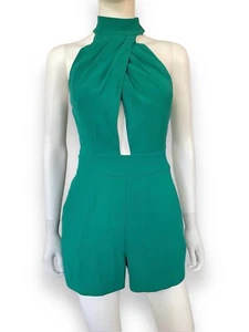 NWT Marciano Los Angeles Women's Romper Green Sleeveless Full Zip Size 2 - Picture 1 of 14