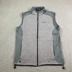 Greyson Sequoia Lux Golf Vest Men’s Small Gray Full Zip Wool Blend Performance - Picture 1 of 13