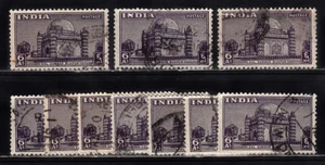 INDIA 1949 TOMB OF ADIL SHAH 6a VALUE WHOLESALE LOT SCOTT 215 USED - Picture 1 of 1