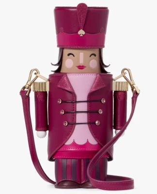 Kate Spade 3D Nutcracker Burgundy Leather Crossbody Bag KJ074 NWT Collectible - Image 1 of 4