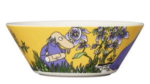 Moomin Bowl Hemulen Yellow Lilac 15 cm Arabia 2023 - Picture 1 of 1
