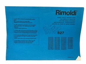 RIMOLDI 627 HIGH MORTALITY PARTS LIST *FREE SHIPPING* - Picture 1 of 4