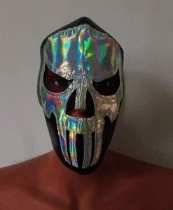 ¡¡MASCARILLA LUCHADOR CASTIGADOR (HOLOGRAMA)!! HALLOWEEN 🎃!! RARO!! ¡HECHO A MANO!! - Imagen 1 de 3