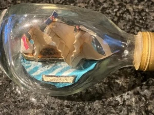 Cutty Sark Ship in 10cm Haig Dimple Bottle By Marshall Novelcrafts Ltd - Picture 1 of 3
