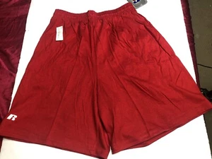 Vintage Y2K Russell Athletic Shorts Men’s Medium Red Workout  Drawstring NWT - Picture 1 of 7