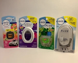 Febreze w/ Gain Air Freshener Set - Plug w/ Refill Small Spaces & Car Freshener - Picture 1 of 5