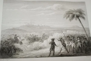 ÄGYPTEN NAPOLEON KAMPF VON ABOUMANA GRAVUR 1838 VERSAILLES R1017 IM FOLIO - Bild 1 von 1