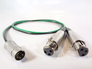 Clairmont Cable Gepco QUAD Amp 303 405 Audiophile 4-pin DIN to Dual XLR Cable - Picture 1 of 6