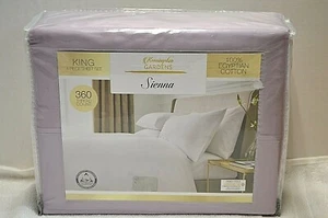 KENSINGTON GARDENS SIENNA FOUR PIECE KING SIZE SHEET SET COLOR PURPLE NIP - Picture 1 of 4