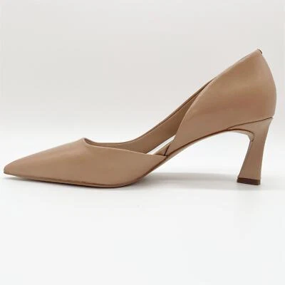 ¡NUEVO! Tacón medio d'Orsay de cuero Franko Sarto Tana para mujer talla 8,5 - tostado/arena Foto 1 de 4