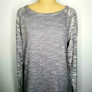 Maglione donna CHAMPION atletico XL grigio manica lunga scollo a scoop orlo a fascia - Foto 1 di 12