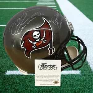 Tampa Bay Buccaneers Mike Alstott signierter Helm in Originalgröße Replikat mit Echtheitszertifikat - Bild 1 von 13