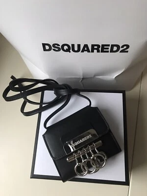 Dsquared2 Portachiavi Portafogli Credi Card In Pelle - Imagen 1 de 4