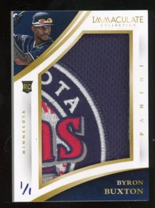 Byron Buxton 2015 Panini Immaculate Rookie Patch Relic #d 1/1 Minnesota Twins - Picture 1 of 2