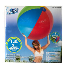 H2O Go Jumbo Beach Balls / 2 Pack / Inflatable Pool Toy / Multi-Colour