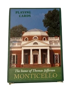 Thomas Jefferson Monticello Playing Cards, new deck - Picture 1 of 3