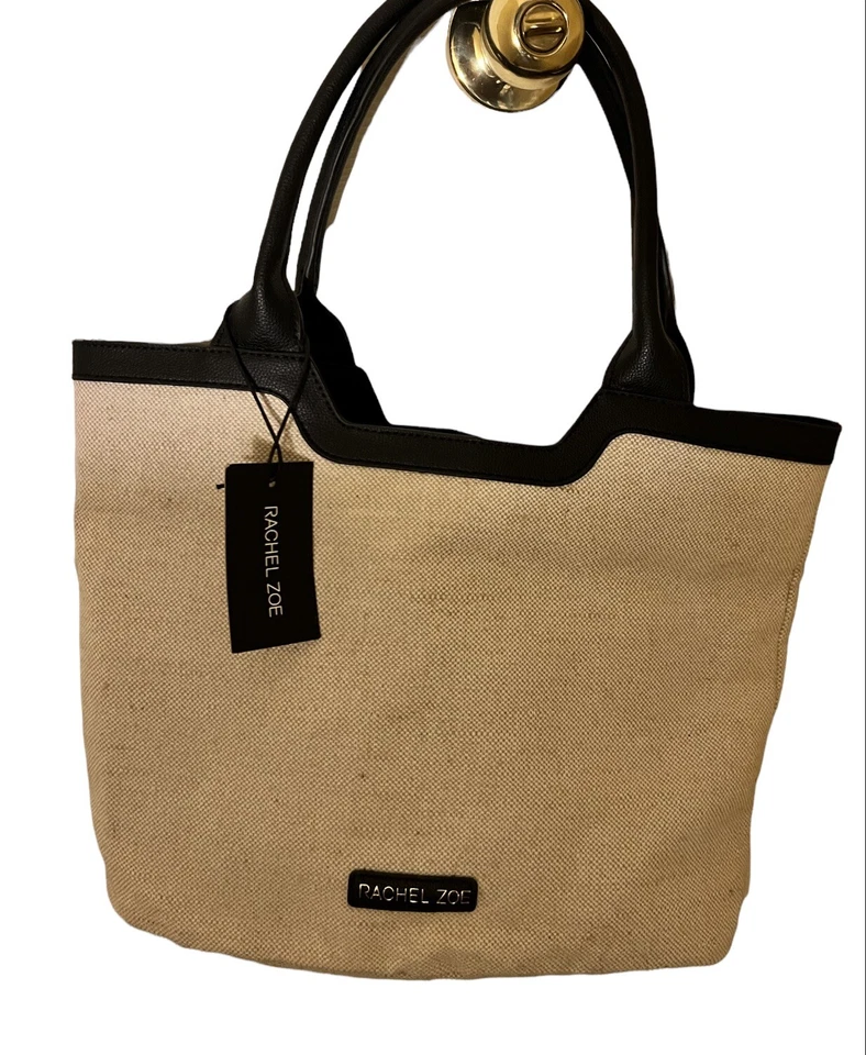 Rachel Zoe Canvas Capri Small Tote Bag Purse Curateur Summer 2021 RV