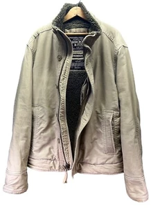 Abercrombie & Fitch Adirondack Jacket Mens Large Sherpa Lined Faux Fur Heavy - Picture 1 of 11