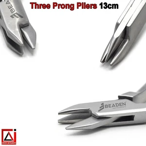 Orthodontic Aderer Three Prong Pliers Wire Bending Forming Triple Beak Plier - Picture 1 of 5