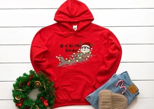 All of the otter reindeer funny joke novelty Christmas jumper xmas hoodie hoody - Picture 1 of 1